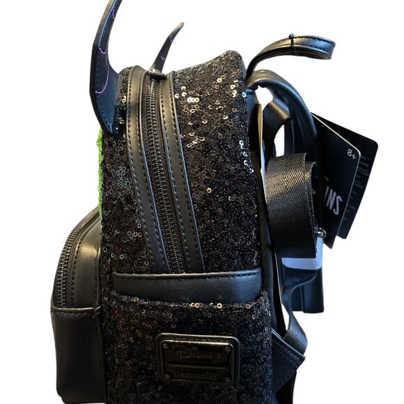 Loungefly Disney Maleficent Sequin Dragon Exclusive Mini Backpack - Picture 2 of 4